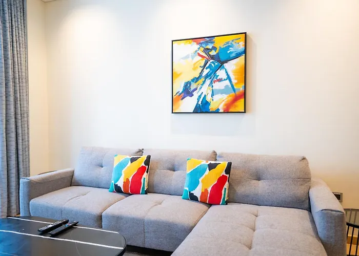 Rh- Modern Comfort & Bright 1Br Near Dubai Mall, City Views aceita animais de estimação